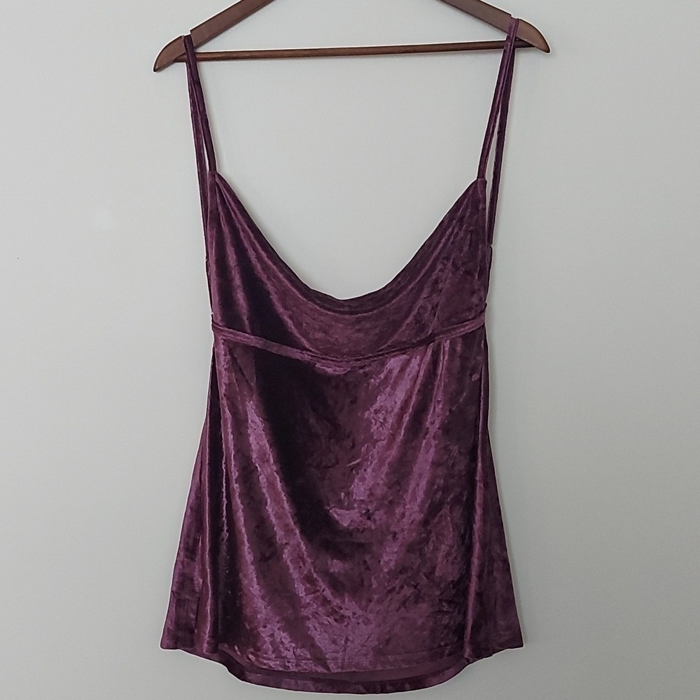 NWT Intimately Free People All Night Velvet Camisole Fig Jam - Picture 4 of 9